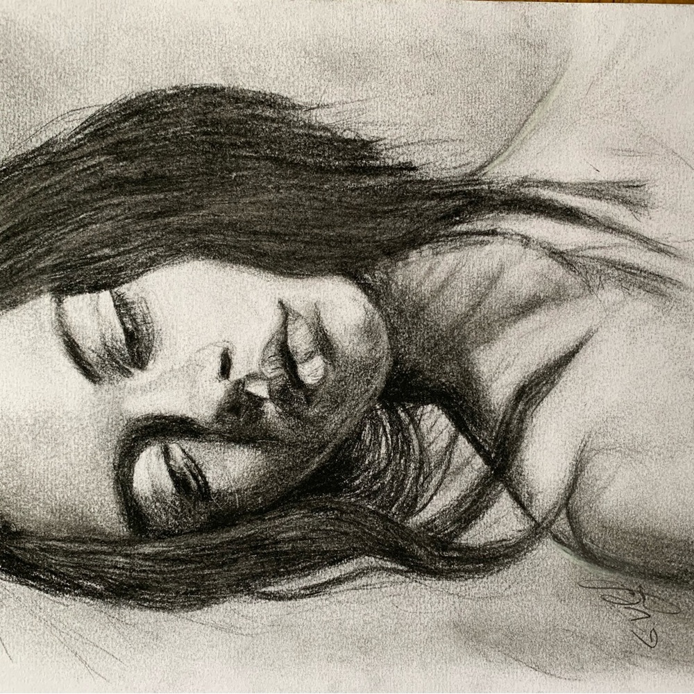 Women portrait. New. Original. Artist G. Vlasova.